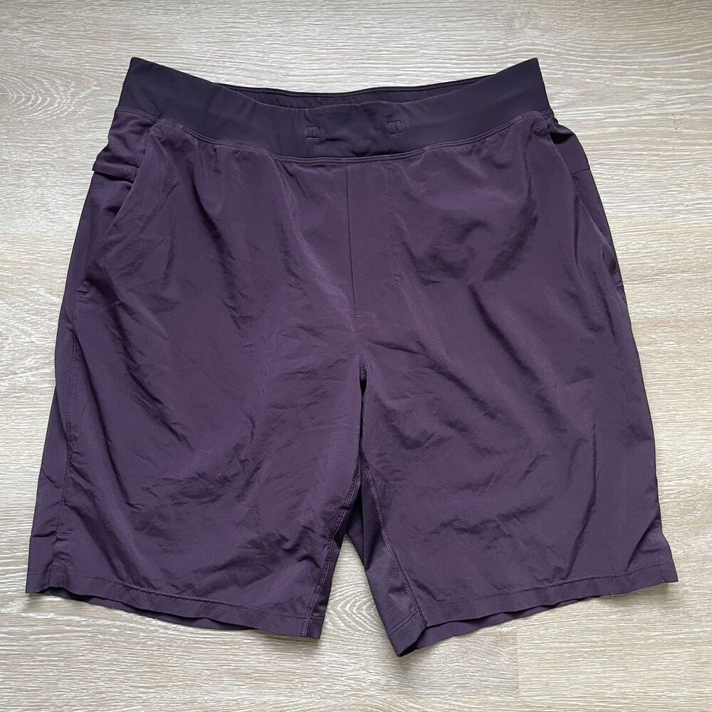 Lululemon Lined Burgundy Athletic Shorts